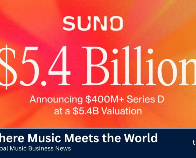 Suno Secures Over $400 Million in Fresh Funding, Reaches $5.4 Billion Valuation